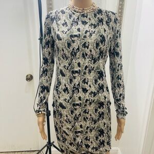 Rag & bone Leopard Print Long Sleeve Top